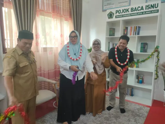 SMA Negeri 1 Kuala dan PW ISNU Aceh Jalin Kerja Sama, Hadirkan Pojok Baca untuk Tingkatkan Literasi