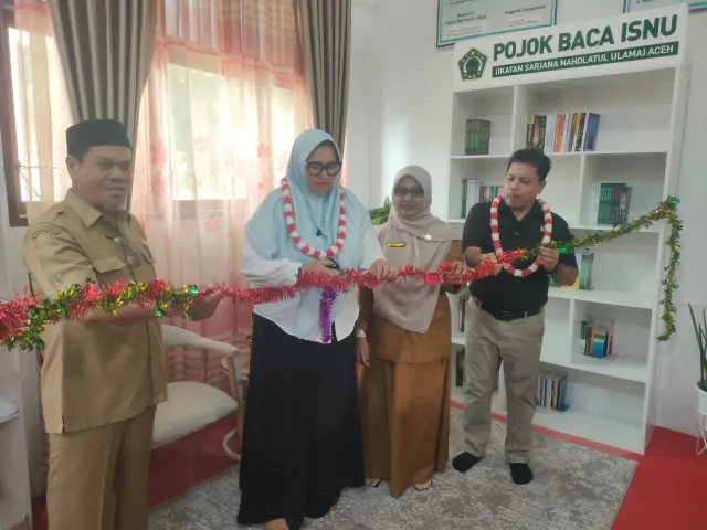 SMA Negeri 1 Kuala dan PW ISNU Aceh Jalin Kerja Sama, Hadirkan Pojok Baca untuk Tingkatkan Literasi