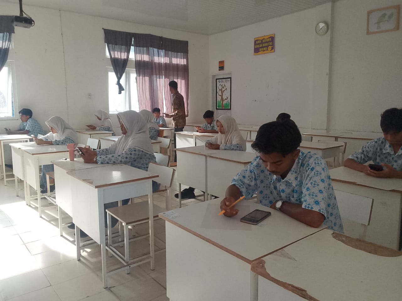 Persiapan UTBK/SNBT, 155 Siswa SMA Negeri 1 Kuala Ikuti Try Out Digital