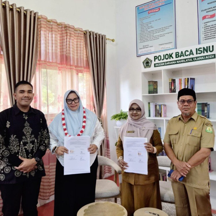 Hari Pertama Sekolah, SMA Negeri 1 Kuala Gandeng PW ISNU Aceh Perkuat Budaya Literasi
