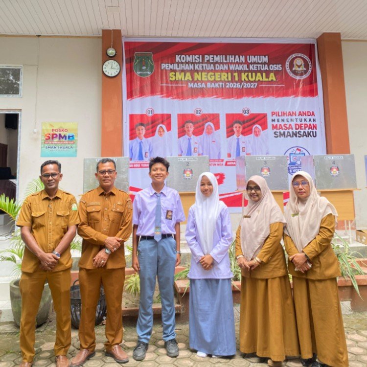 Kam Indra Yusravani-Ziauzzahra Terpilih Pimpin OSIS SMAN 1 Kuala, Raih 300 Suara