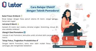Teknik Pomodoro: Cara Belajar Fokus Tanpa Bikin Stres