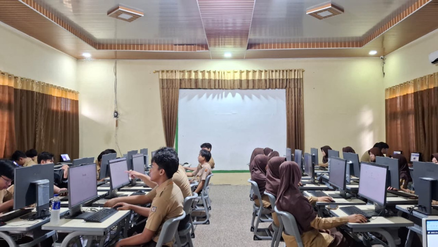 Siswa Kelas XII SMAN 1 Kuala Ikuti Simulasi Ujian Satuan Pendidikan (USP) 2026